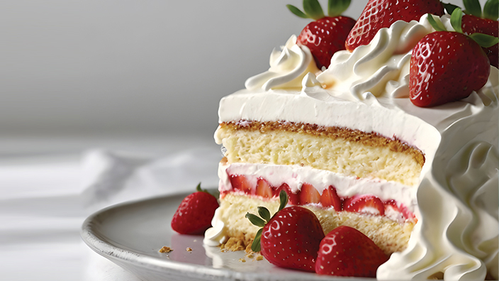 Piece of Strwaberry Cake