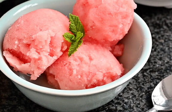 Sorbet &agrave; la past&egrave;que