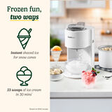 Cuisinart Cool Combo Snow Cone & Ice Cream Maker 1.4L 2