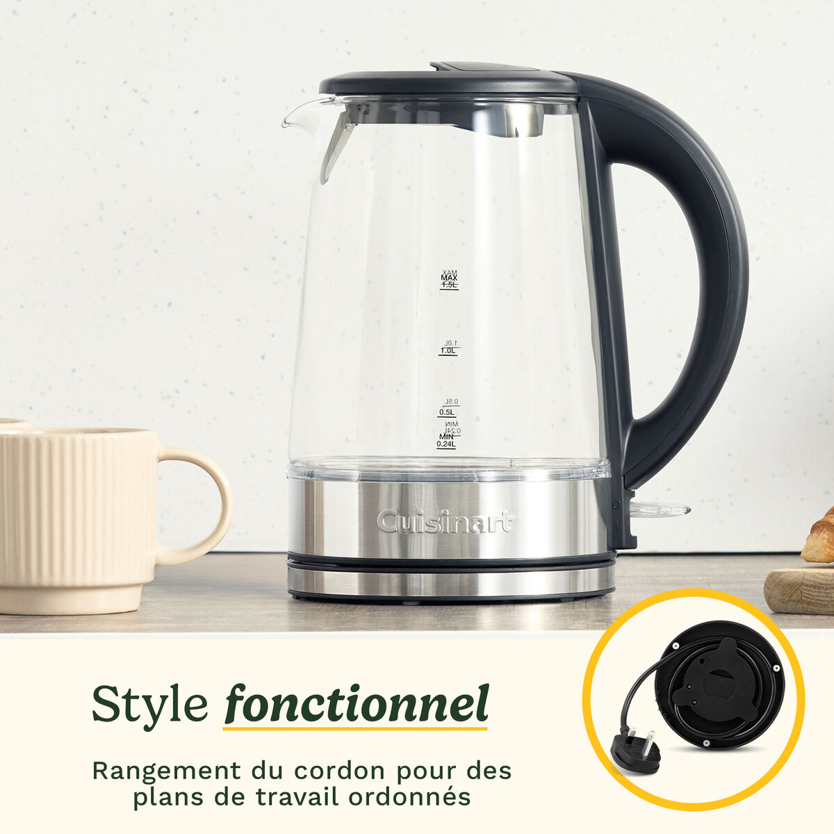 Cuisinart Bouilloire En Verre 1,5 L