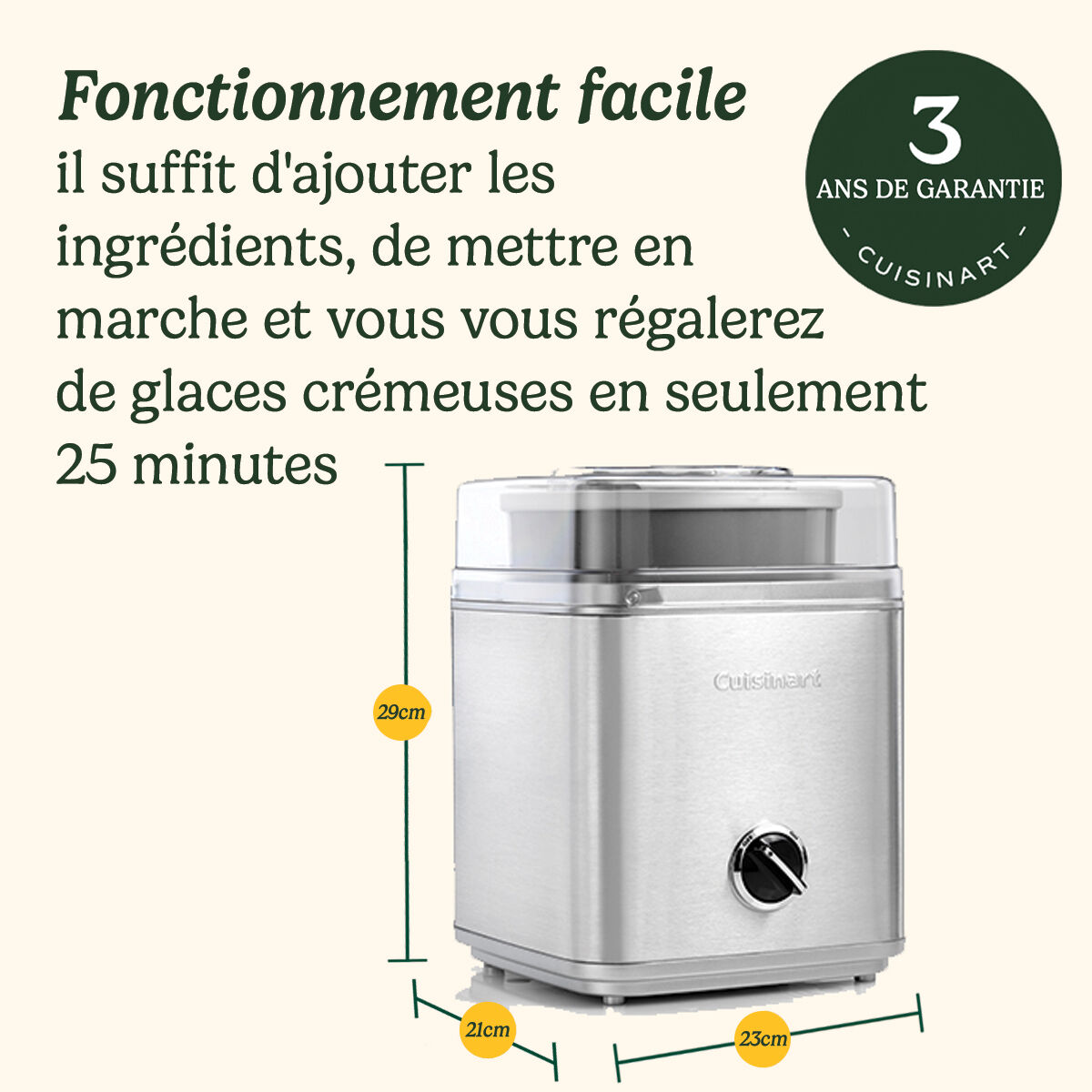 Cuisinart Ice Cream Maker 2L