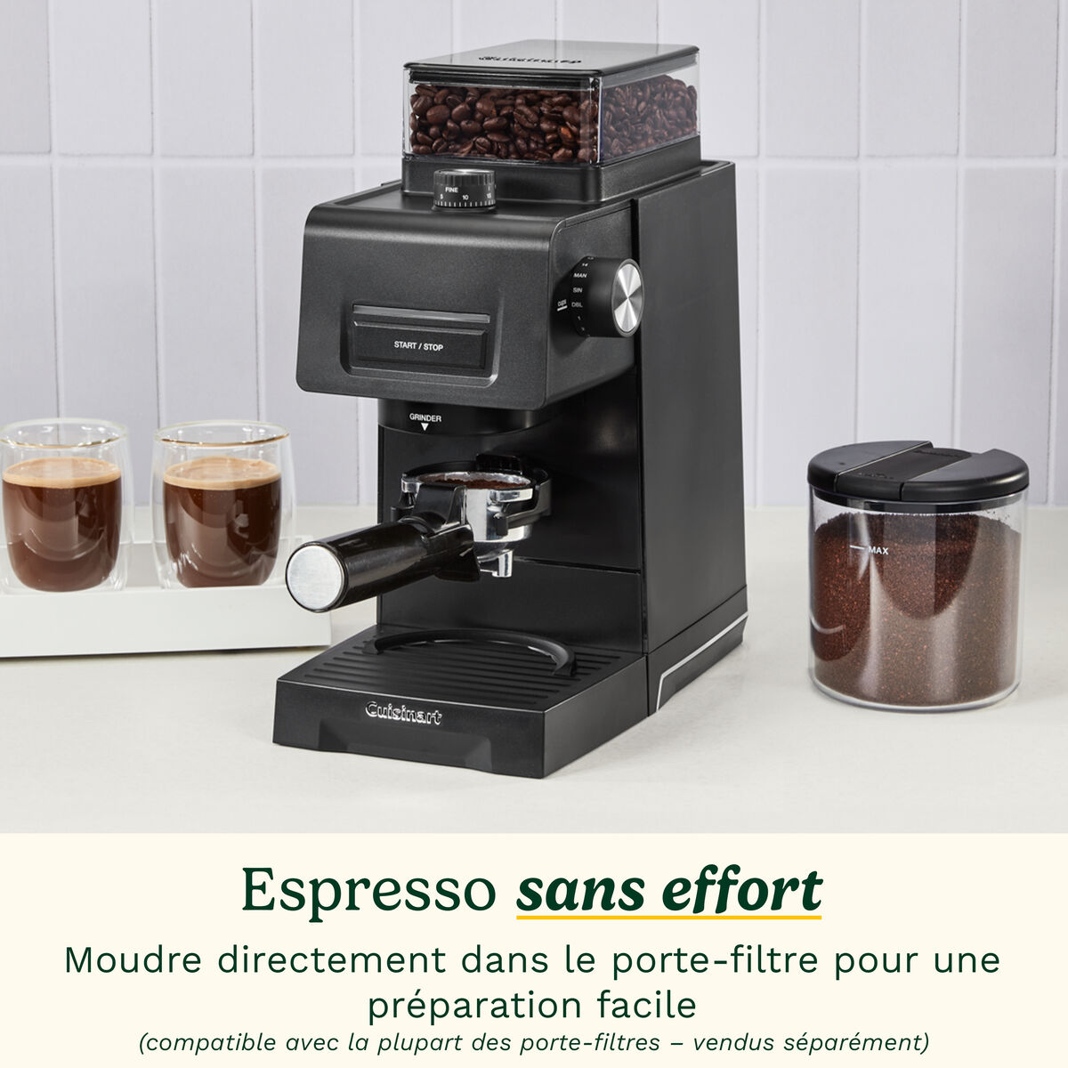 Cuisinart Moulin &agrave; Caf&eacute; et Espresso &agrave; Meules Coniques