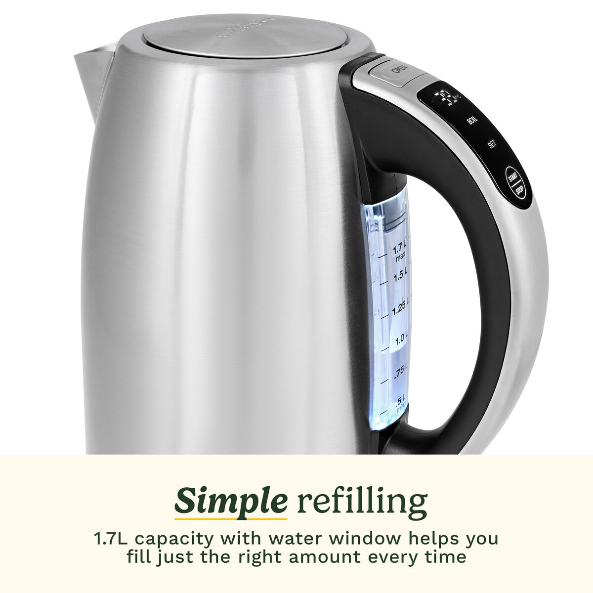 Cuisinart SmartElite Temp Control Kettle 1.7L 5