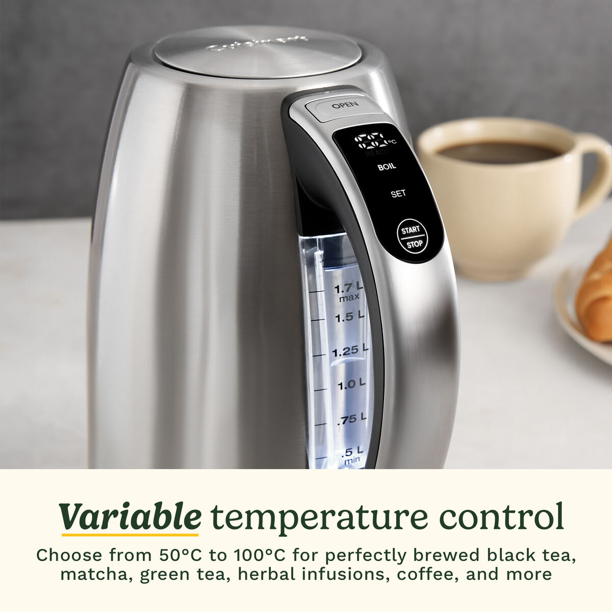 Cuisinart SmartElite Temp Control Kettle 1.7L 3