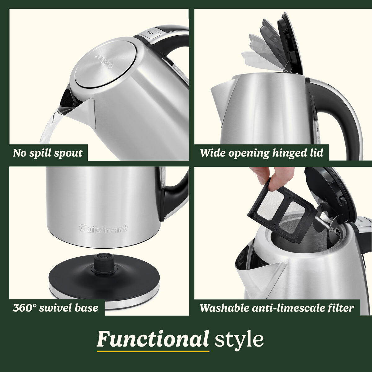 Cuisinart SmartElite Temp Control Kettle 1.7L 6