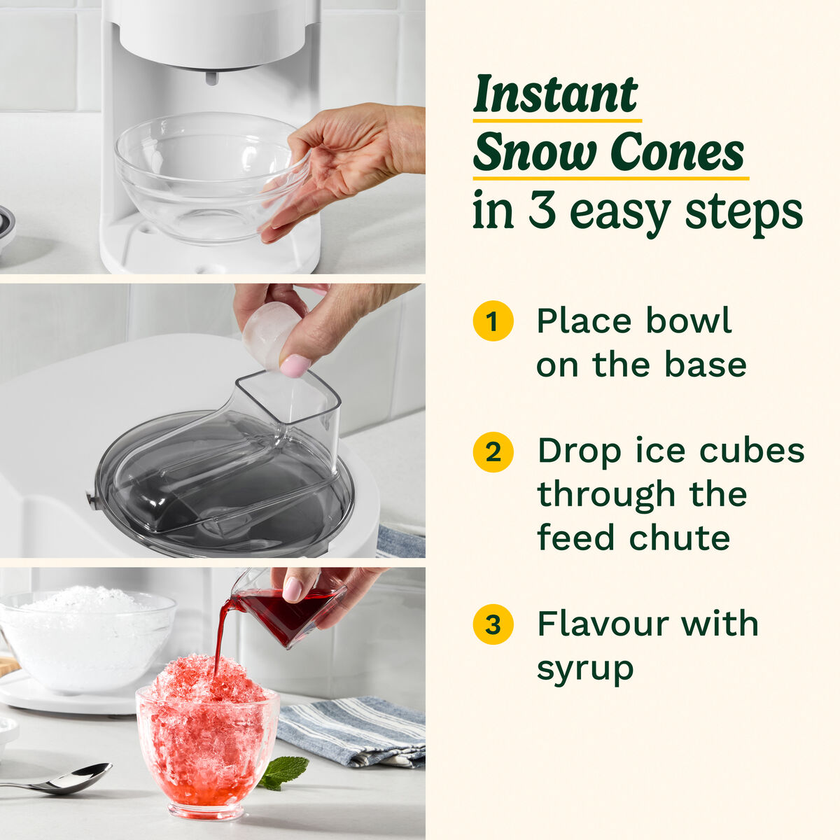Cuisinart Cool Combo Snow Cone & Ice Cream Maker 1.4L 5