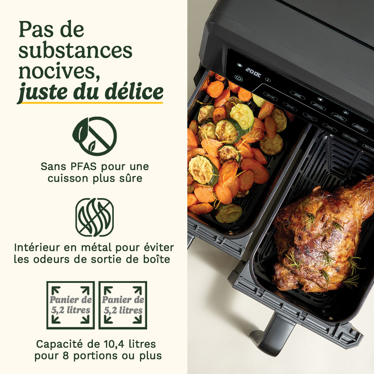 Cuisinart AirTwin XXL Air Fryer Dual-Zone