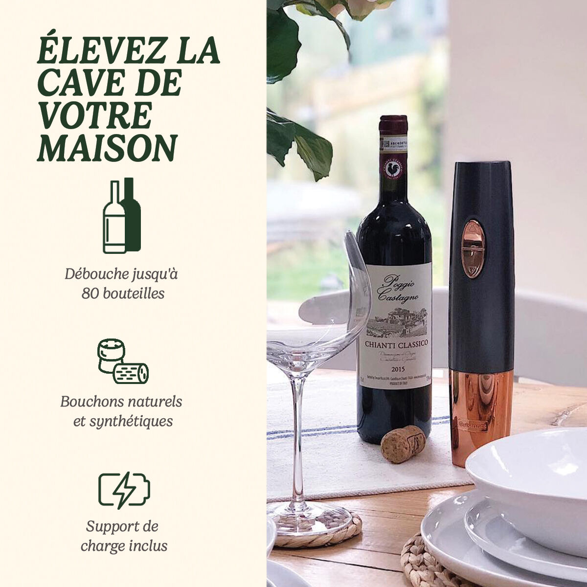 Cuisinart Rechargeable Automatic Wine Opener