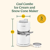 Cuisinart Cool Combo Snow Cone & Ice Cream Maker 1.4L 9