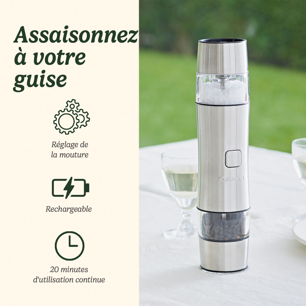 Cuisinart Electric Salt and Pepper Grinder