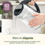 Cuisinart Bouilloire En Verre 1,7 L Avec Contr&ocirc;le De Temp&eacute;rature Variable