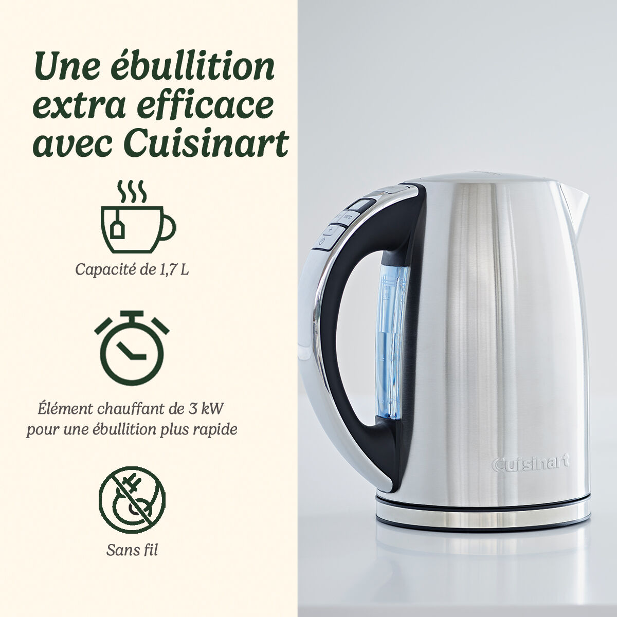 Cuisinart Bouilloire &Eacute;lectrique Multi-Temp&eacute;ratures Inox