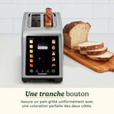 Cuisinart SimpliTouch XL Grille-Pain 2 Tranches avec &Eacute;cran Tactile Couleur