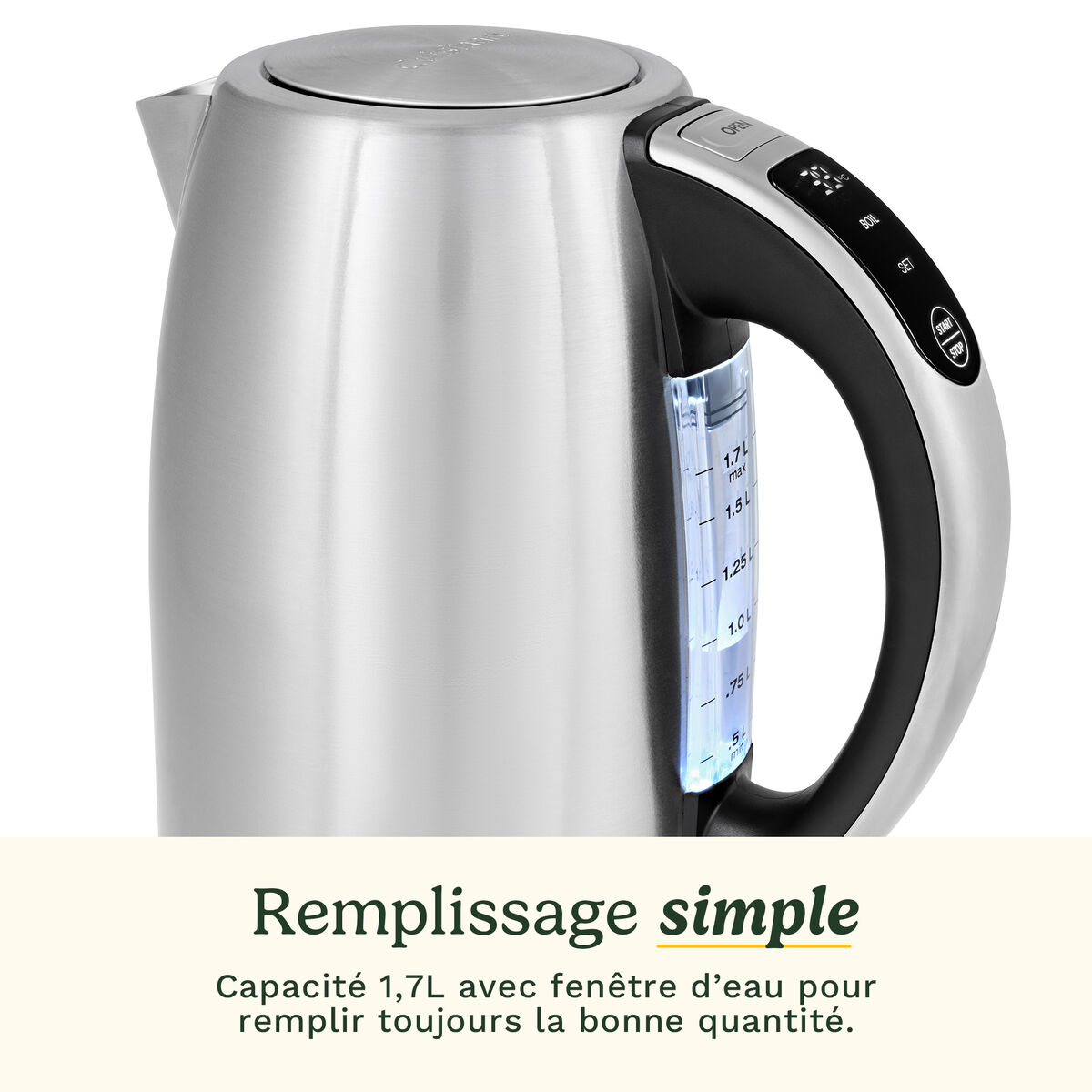 Cuisinart Bouilloire &Eacute;lectrique SmartElite Temp Control 1,7L Inox 5
