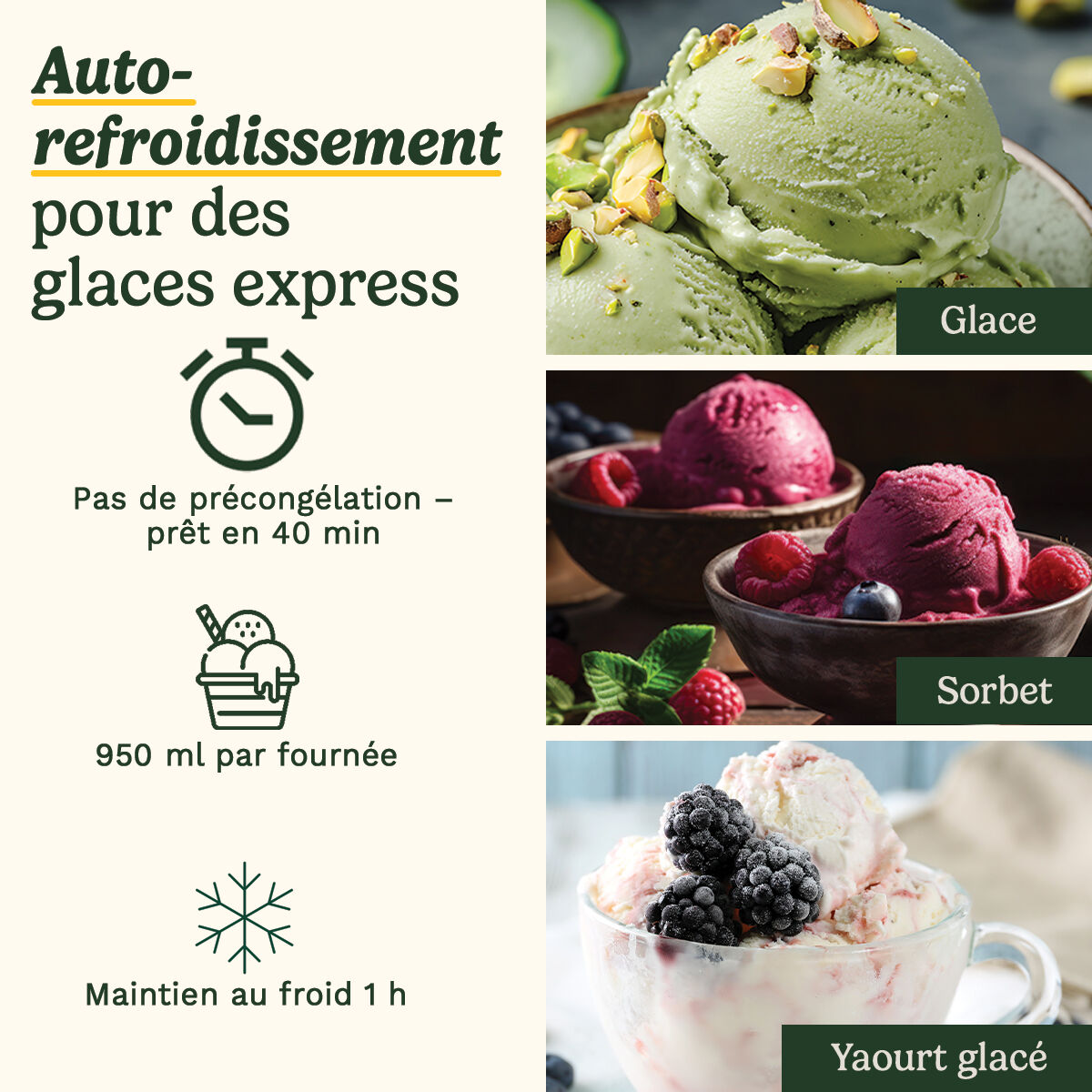 Cuisinart Freeze Ease Sorbeti&egrave;re