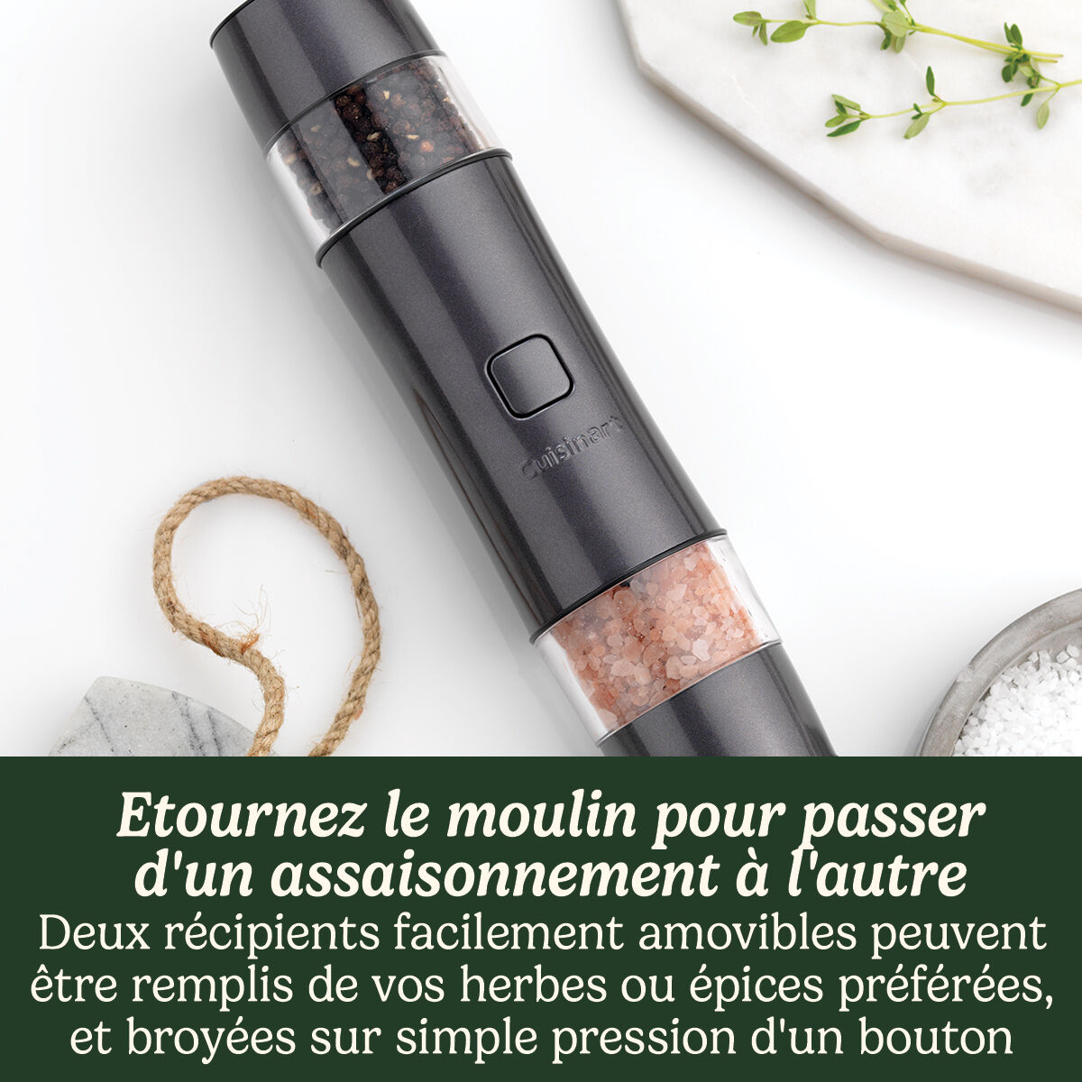 Cuisinart Moulin &Agrave; Sel Et &Agrave; Poivre &Eacute;lectrique