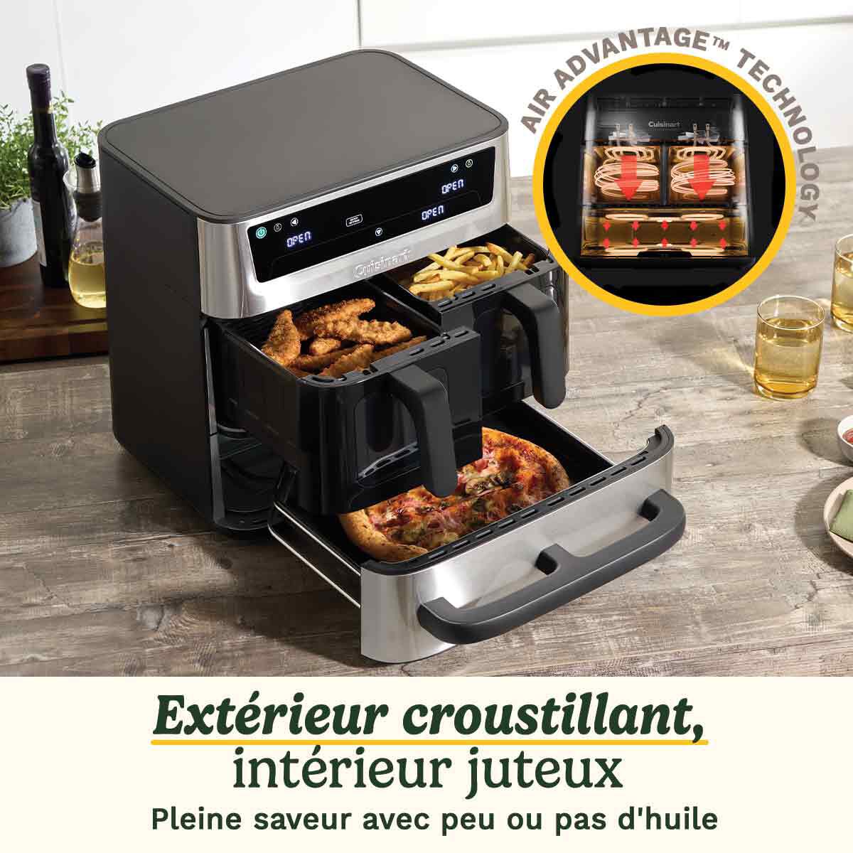 Cuisinart Tri Zone Friteuse &agrave; Air et Four 13,6L