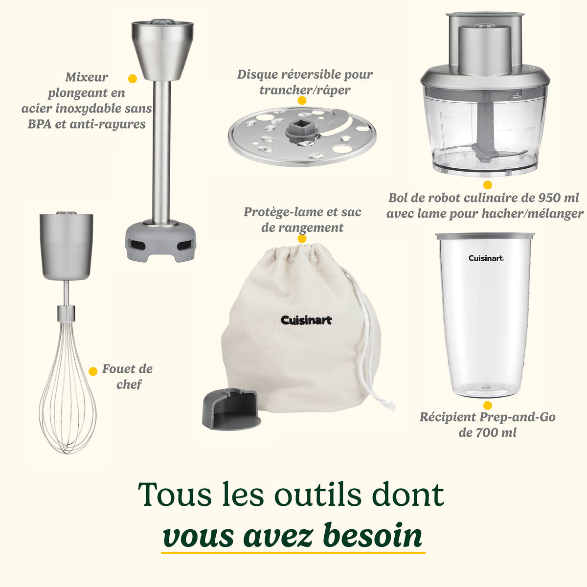 Cuisinart Power Blend Mixeur Plongeant
