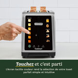 Cuisinart SimpliTouch XL Grille-Pain 2 Tranches avec &Eacute;cran Tactile Couleur