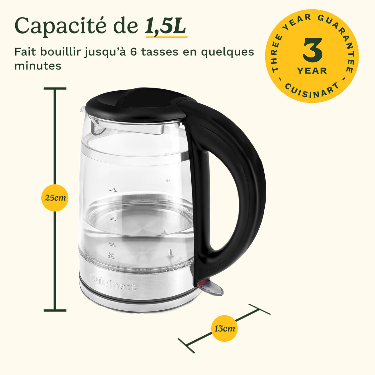 Cuisinart Bouilloire En Verre 1,5 L