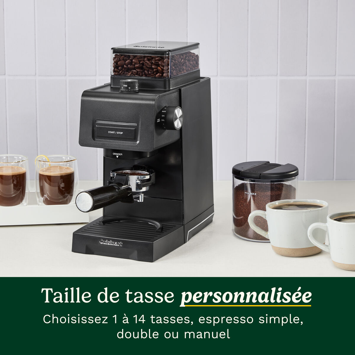 Cuisinart Moulin &agrave; Caf&eacute; et Espresso &agrave; Meules Coniques