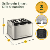 Grille-pain Cuisinart Smart Elite 4 tranches 10