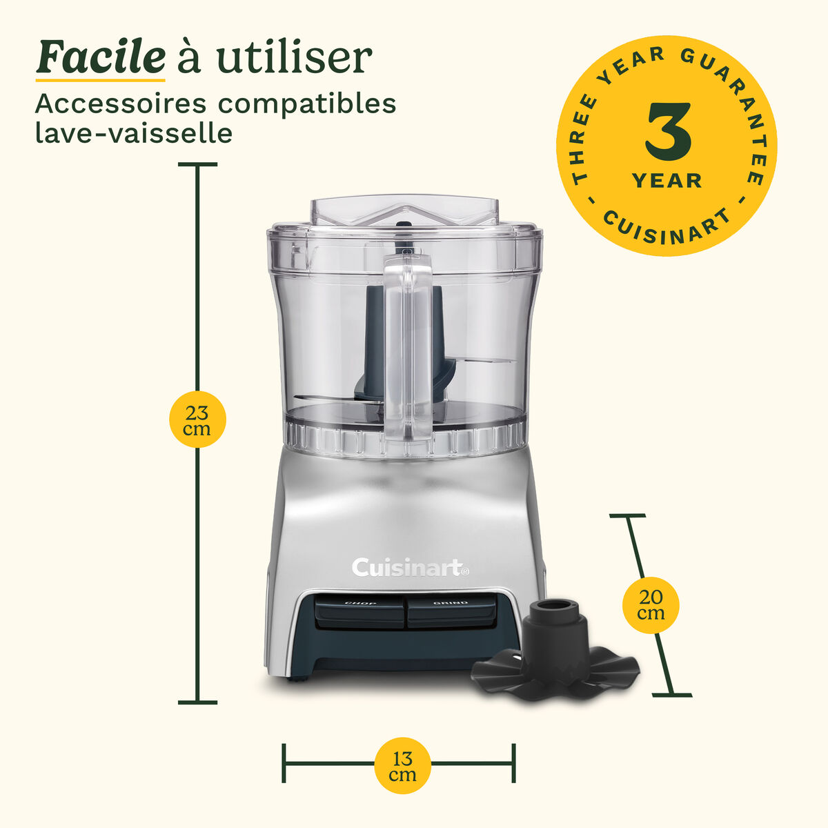 Cuisinart Pixie Chopper Mini Robot Culinaire