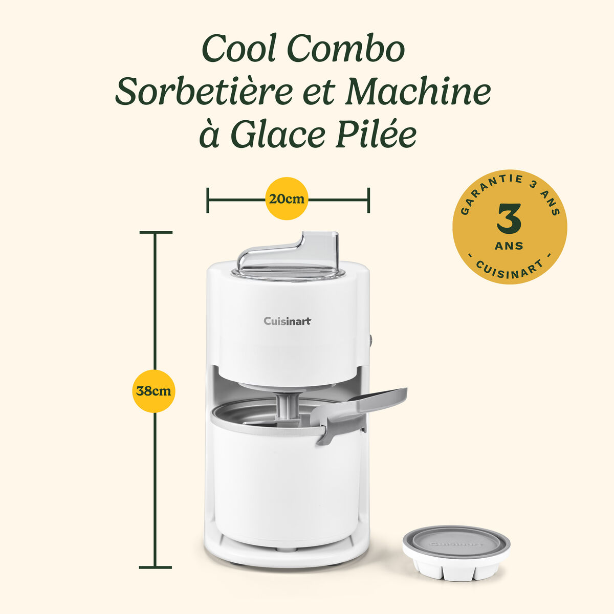Cuisinart Cool Combo Machine &agrave; Granit&eacute;s et &agrave; Glace 1,4 L 9