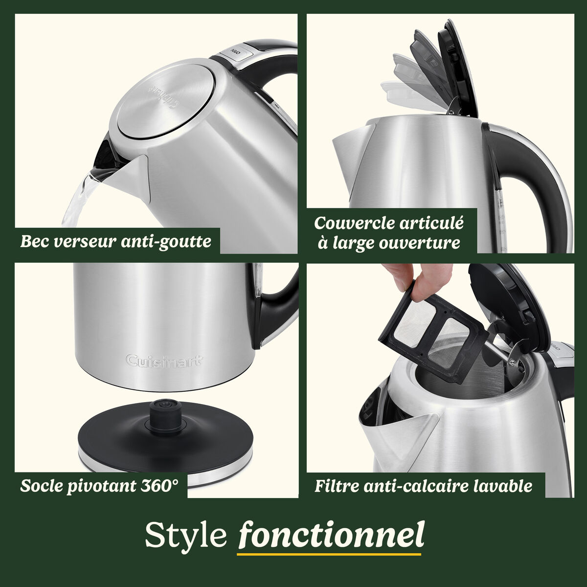 Cuisinart Bouilloire &Eacute;lectrique SmartElite Temp Control 1,7L Inox 6