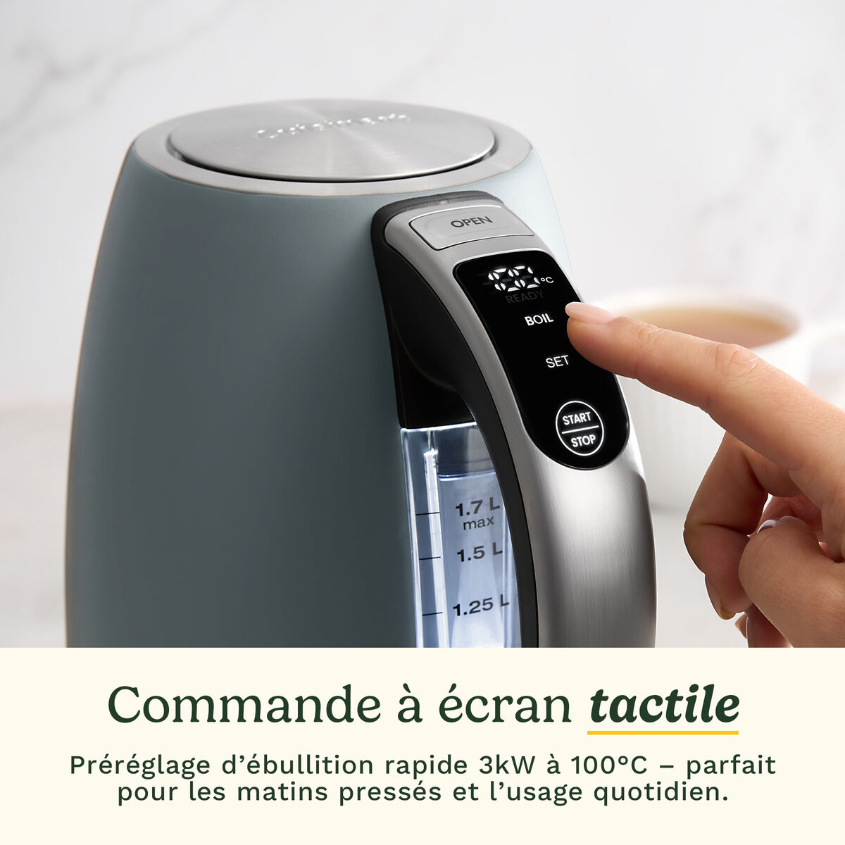 Cuisinart Bouilloire &Eacute;lectrique SmartElite Temp Control 1,7L Denim 4