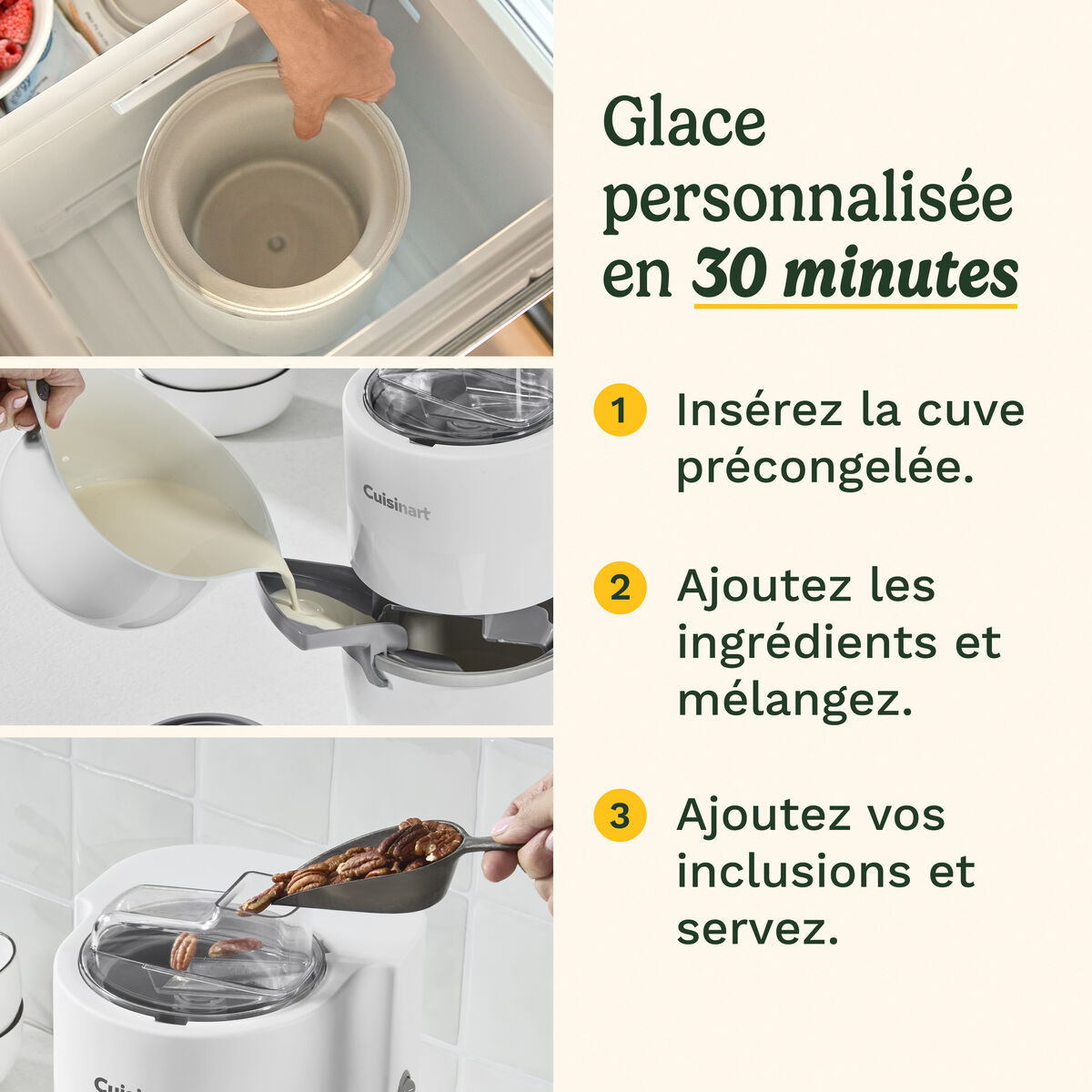 Cuisinart Cool Combo Machine &agrave; Granit&eacute;s et &agrave; Glace 1,4 L 5