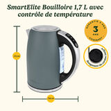 Cuisinart Bouilloire &Eacute;lectrique SmartElite Temp Control 1,7L Denim 8