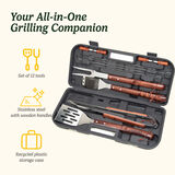 Cuisinart Ensemble D'Outils 13 Pi&egrave;ces Avec Manche En Bois