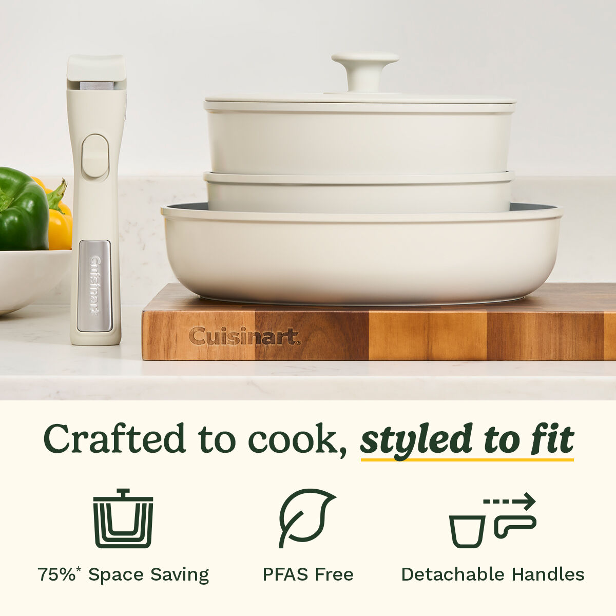 Cuisinart ClickSmart 7pc Non-Stick Detachable Handle Cookware, , large 2