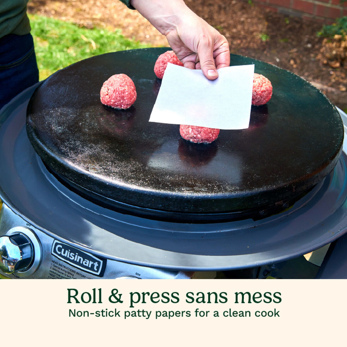 Cuisinart Cast Iron Burger Press Kit 17cm