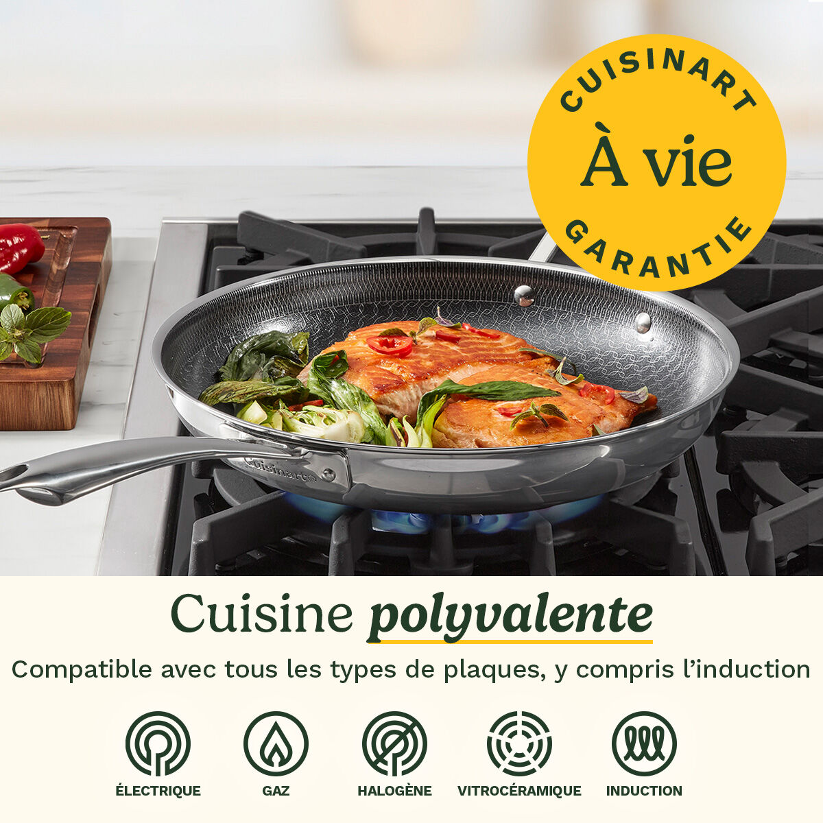 Cuisinart FusionElite+ Set de po&ecirc;les en acier inoxydable triple &eacute;paisseur, , large 6