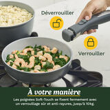 Cuisinart ClickSmart Batterie De Cuisine Antiadh&eacute;sive 18 Pi&egrave;ces &agrave; Poign&eacute;e Amovible, , small 4