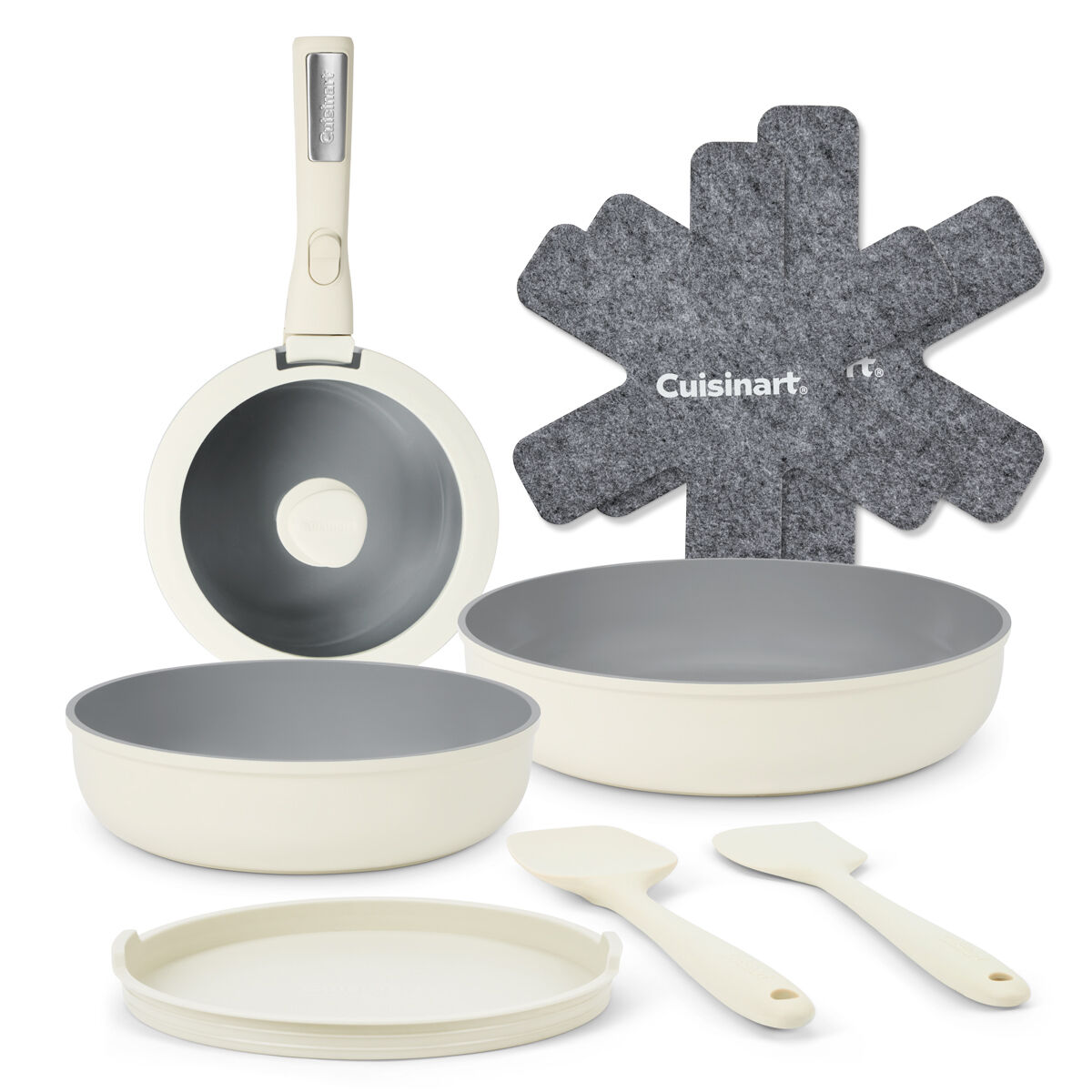 Cuisinart ClickSmart Batterie de Cuisine 10 Pi&egrave;ces Antiadh&eacute;sive &agrave; Poign&eacute;e Amovible, , large 1