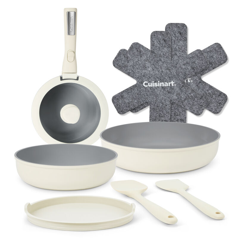 Cuisinart ClickSmart Batterie de Cuisine 10 Pi&egrave;ces Antiadh&eacute;sive &agrave; Poign&eacute;e Amovible, , medium
