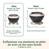 Cuisinart Brasero Sans Fum&eacute;e Cleanburn 19 cm Table Top