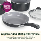 Cuisinart ClickSmart Batterie de Cuisine 10 Pi&egrave;ces Antiadh&eacute;sive &agrave; Poign&eacute;e Amovible, , small 2
