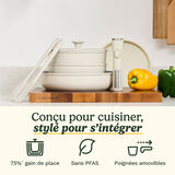 Cuisinart ClickSmart Batterie de Cuisine 10 Pi&egrave;ces Antiadh&eacute;sive &agrave; Poign&eacute;e Amovible, , small 2