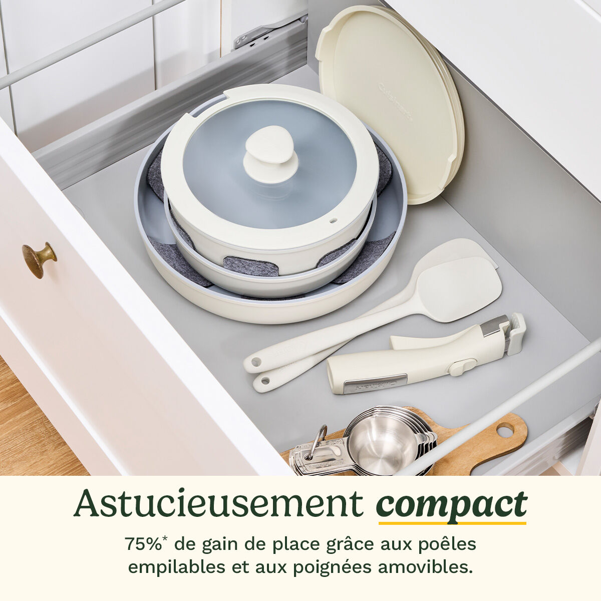 Cuisinart ClickSmart Batterie de Cuisine 10 Pi&egrave;ces Antiadh&eacute;sive &agrave; Poign&eacute;e Amovible, , large 5