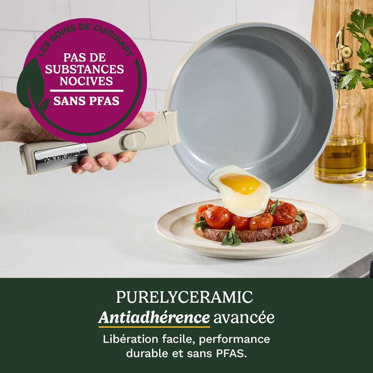 Cuisinart ClickSmart Batterie de Cuisine 10 Pi&egrave;ces Antiadh&eacute;sive &agrave; Poign&eacute;e Amovible, , large 6