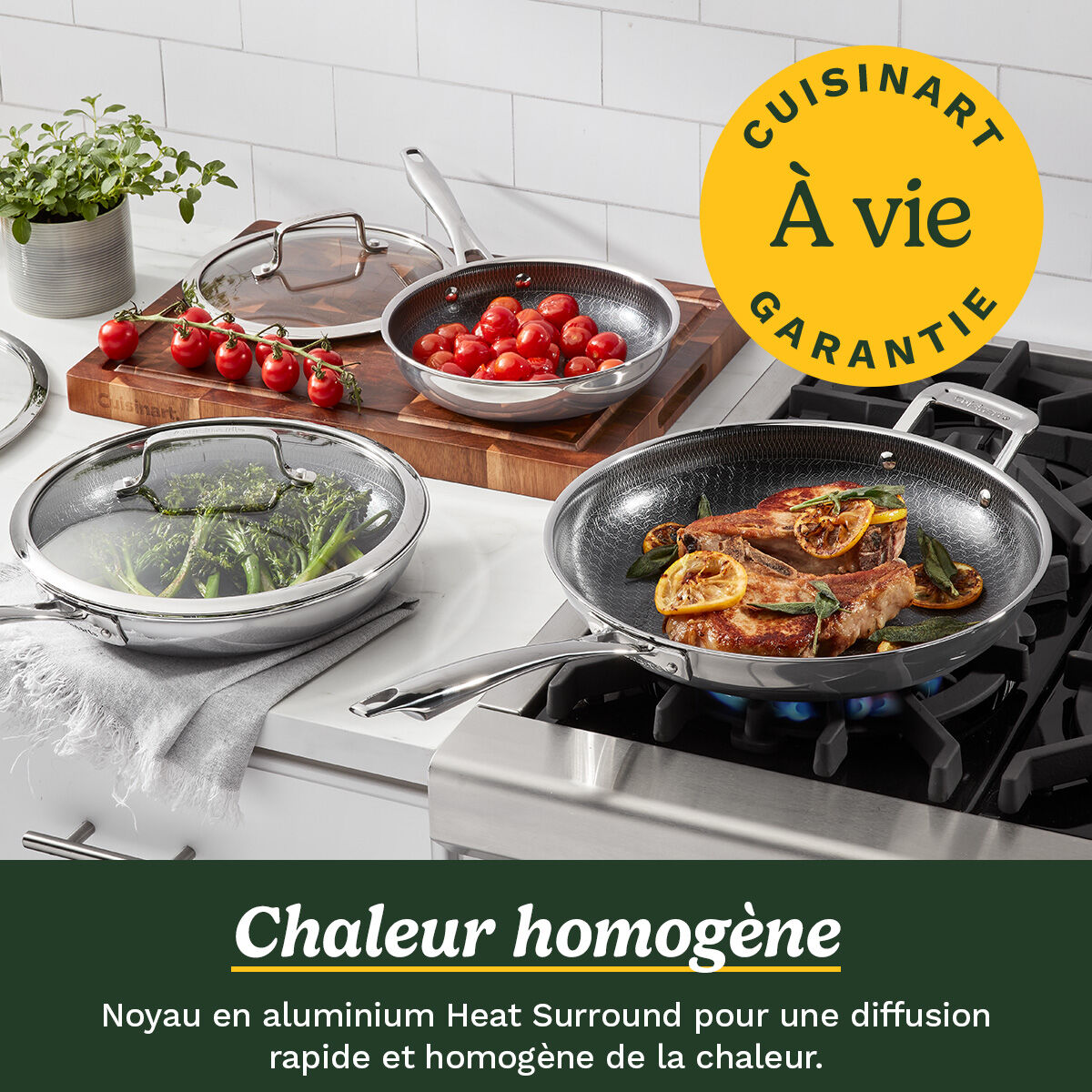 Cuisinart FusionElite+ Set de po&ecirc;les en acier inoxydable triple &eacute;paisseur, , large 5