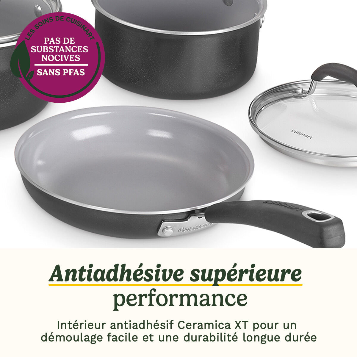 Cuisinart Ceramica XT Batterie de Cuisine Induction Antiadh&eacute;sive
