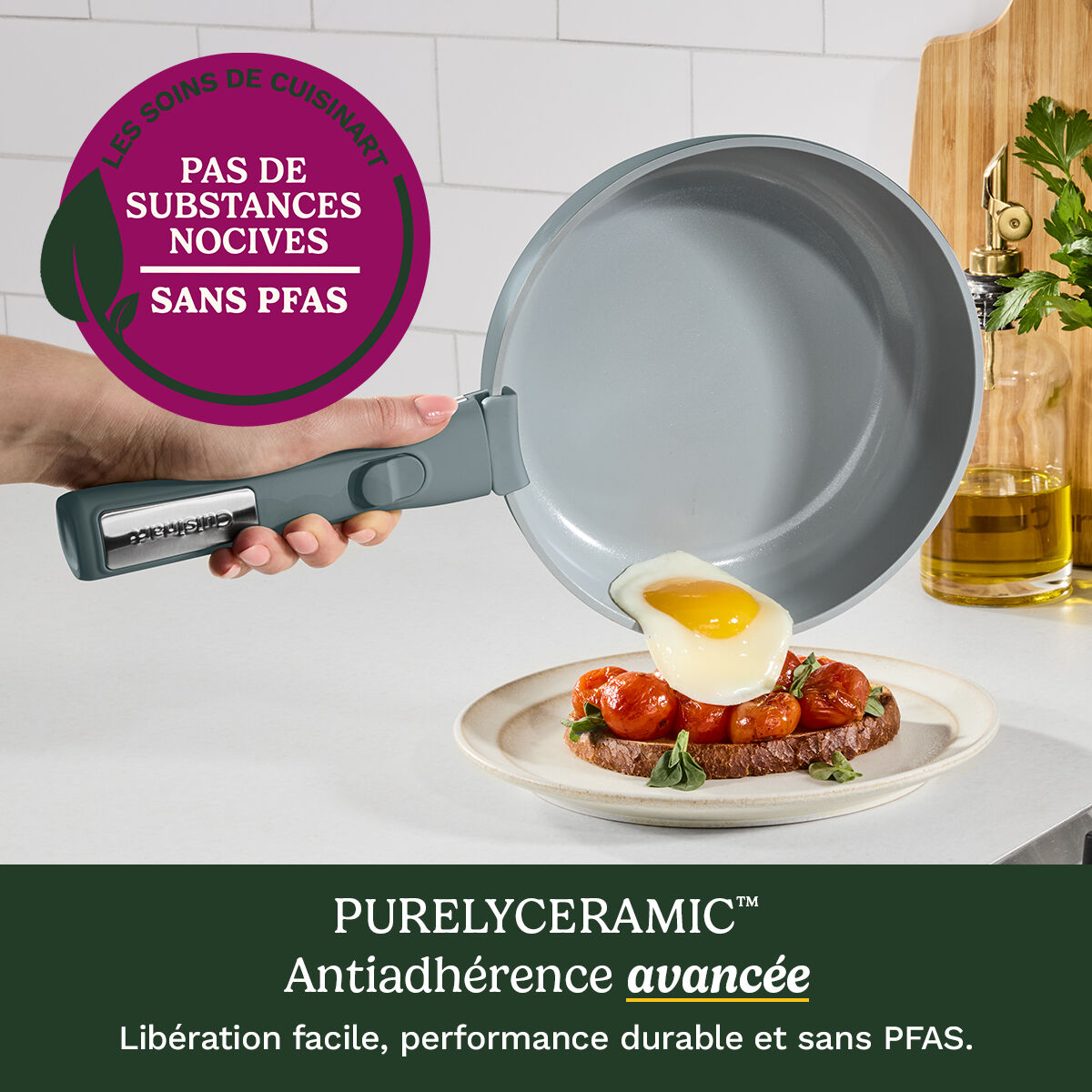 Cuisinart ClickSmart Batterie De Cuisine Antiadh&eacute;sive 18 Pi&egrave;ces &agrave; Poign&eacute;e Amovible, , large 6