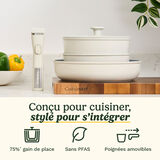 Cuisinart ClickSmart Batterie de Cuisine 7 Pi&egrave;ces Antiadh&eacute;sive &agrave; Poign&eacute;e Amovible, , small 2
