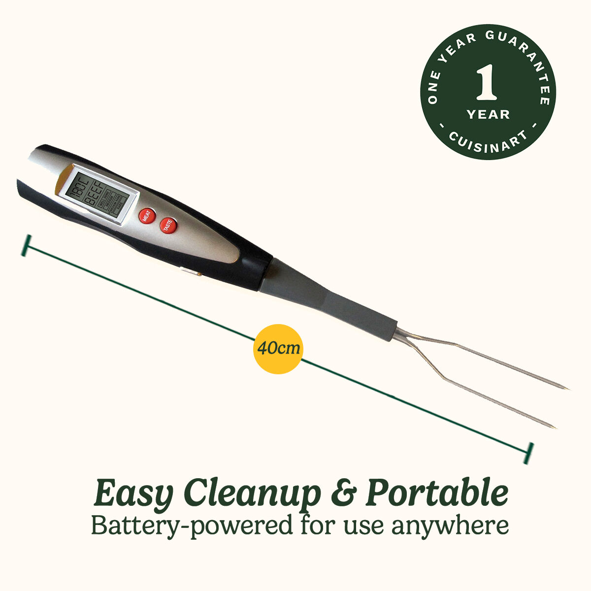 Cuisinart Fourchette de Temp&eacute;rature Num&eacute;rique Programmable