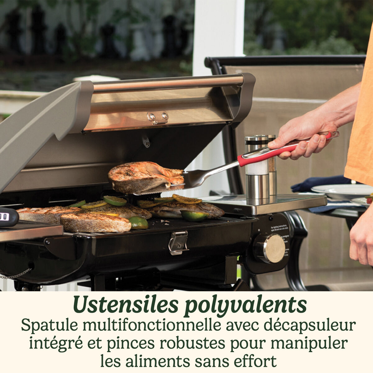 Cuisinart Ensemble De 3 Outils Pour Grillades Avec Gants, Noir, large 4